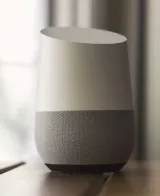 Google Home sitting on table